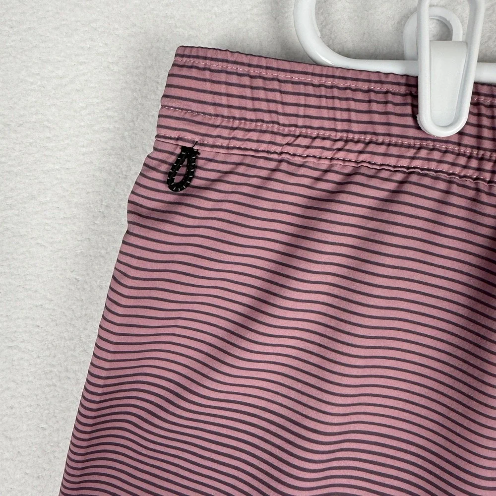 Quiksilver Mens XXL Board Shorts Purple Striped‎ Ombre Lined Swim Trunks